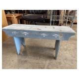 Painted Wood Bench
