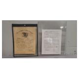 (2) Vintage Documents
