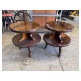 Vtg 2 Tier Side Tables