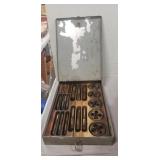 Assorted Tap & Dies (One In A Metal Box &