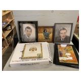 Vtg Cigar Boxes, Artwork, etc