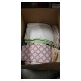 Box Lot Of Assorted Linens & More