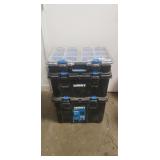 HART Stack Tool/Utility Boxes w/ Wheels & Handle