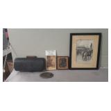 Tray Of Assorted Civil War Era Items & Photos,