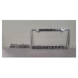 (1) Metal License Plate Frame & (1) Plastic