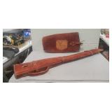 Vintage Leather/Suede Rife Scabbard