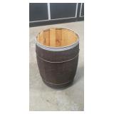 (1) Vintage Wooden Nail Barrel (18" Tall/13"