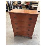 Vtg Serpentine Front Dresser