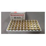 (50) Rounds 380 Auto Ammo