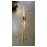 (2) Wooden Bows