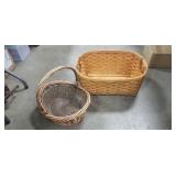 (2) Baskets (17"×14"×7" & 24"×19"×10") & (2)
