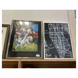 (2) Framed Art Pieces
