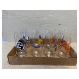 Assorted Colleges Glassware