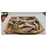 Tray Lot Of Assorted Leather Gun Slings