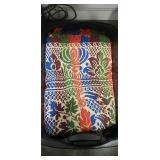 (2) Bed Spreads (Size Unknown) & Plastic Storage