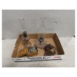 Edison Mazda Lamps, Keys, and Oil Lamps