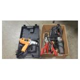 Box Of Assorted Tools Including 1/2" Electric Box Of Assorted Tools Including 1/2" Electric