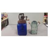 Cobalt Blue Butter Churn & More Cobalt Blue Butter Churn & More