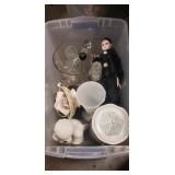 Box Lot Of Assorted Items Including Plastic Box Lot Of Assorted Items Including Plastic