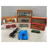 (7) Assorted Model Train Cars, Transformer (7) Assorted Model Train Cars, Transformer