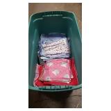 Box Of Assorted Materials & Plastic Storage Box Of Assorted Materials & Plastic Storage