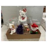 (9) Ty Beanie Babies In Cases (9) Ty Beanie Babies In Cases