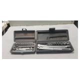 (2) Craftsman Socket Wrench Sets (1/4" & 3/8" / (2) Craftsman Socket Wrench Sets (1/4" & 3/8" /
