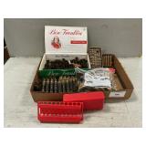 Box Of Assorted Brass Shells, Ammo Holders Box Of Assorted Brass Shells, Ammo Holders