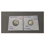 (2) Silver Foreign Coins (2) Silver Foreign Coins