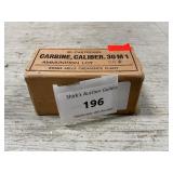 (50) Rounds Of .30 Carbine Ammo (50) Rounds Of .30 Carbine Ammo