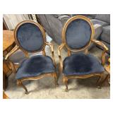 (2) Upholstered Wooden Chairs (2) Upholstered Wooden Chairs