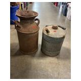 Vintage 5 Gallon Petroleum, Milk Cans Vintage 5 Gallon Petroleum, Milk Cans