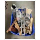 Tote Full Of Hand Tools, Craftsman Drill, Levels Tote Full Of Hand Tools, Craftsman Drill, Levels