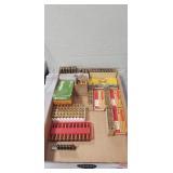 Tray Of Assorted Ammunition & EMPTY Brass Tray Of Assorted Ammunition & EMPTY Brass