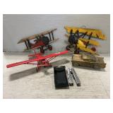 Errol Texaco Plane, Homco plaques, Car Bank Errol Texaco Plane, Homco plaques, Car Bank