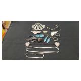 Tray Of Assorted Sterling Silver/925 Jewelry & Tray Of Assorted Sterling Silver/925 Jewelry &