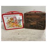Pair Of Vintage Metal Lunchboxes Pair Of Vintage Metal Lunchboxes