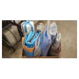 (5) Assorted Tarps & (2) Rolls Of Plastic (5) Assorted Tarps & (2) Rolls Of Plastic
