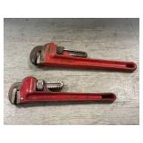 Pair Of Heavy Duty Pipe Wrenches Pair Of Heavy Duty Pipe Wrenches