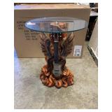 Glass Top Guitar Table Glass Top Guitar Table