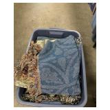 Box Lot Of Woven Throws Box Lot Of Woven Throws
