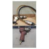 (3) Air Tools (Snap-On Drill, Blue-Point Drill & (3) Air Tools (Snap-On Drill, Blue-Point Drill &