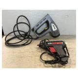 Stanley Electric Stapler, Craftsman Glue Gun Stanley Electric Stapler, Craftsman Glue Gun