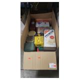 Box Lot Of Assorted Tins Box Lot Of Assorted Tins