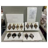 (4) Bradford Exchange Porcelain Ornament Sets (4) Bradford Exchange Porcelain Ornament Sets