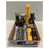 Box Lot Of (10) Vintage Flashlights Box Lot Of (10) Vintage Flashlights