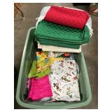 Tote Full Of Material, Yarn, Placemats Tote Full Of Material, Yarn, Placemats