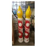 (2) Candle Stick Blow Molds (38" Tall) (2) Candle Stick Blow Molds (38" Tall)