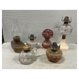 Assorted Oil Lamp Bases, Parts Assorted Oil Lamp Bases, Parts