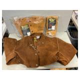 (2) New Welding Cape Sleeves & (1) Bib (2) New Welding Cape Sleeves & (1) Bib